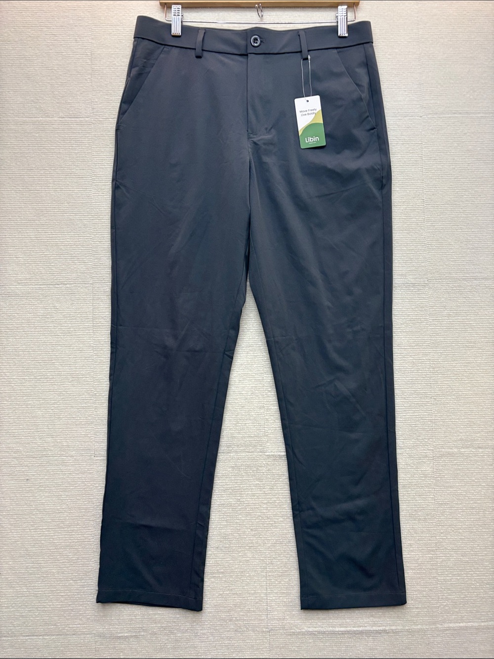 New Libin | Men's Classic grey Dress Pants 32X30